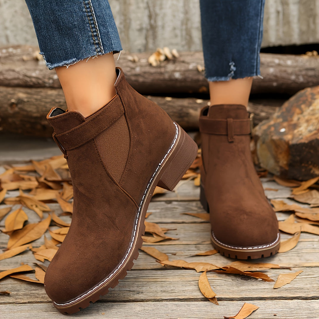 Albane | Bottines à Boucle et Talon Bloc