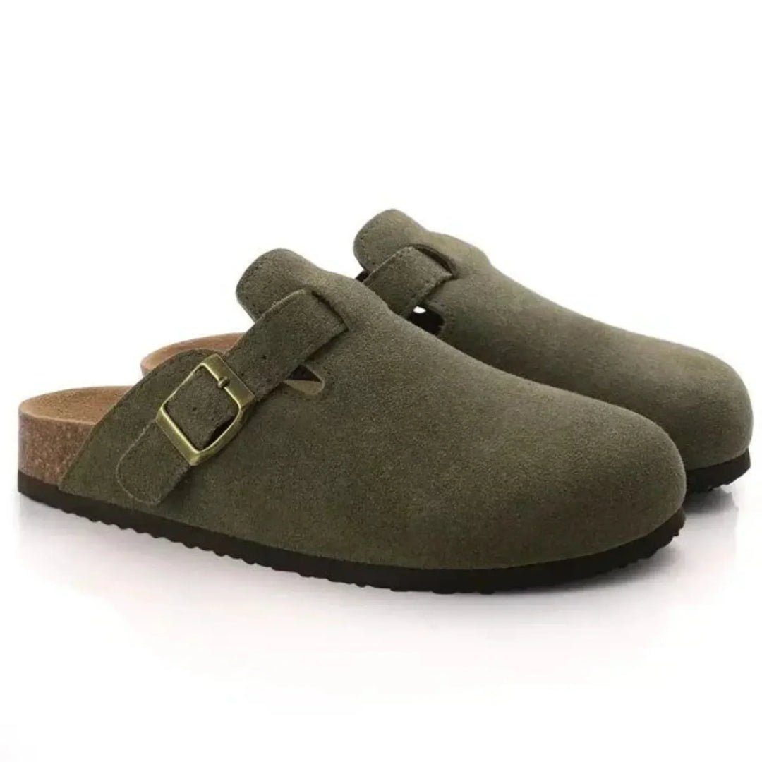 Valentin | Sabots à boucle en daim Homme