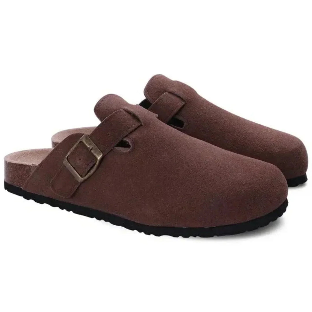 Valentin | Sabots à boucle en daim Homme