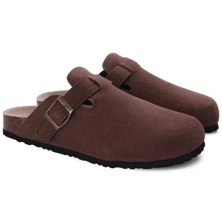 Valentin | Sabots à boucle en daim Homme
