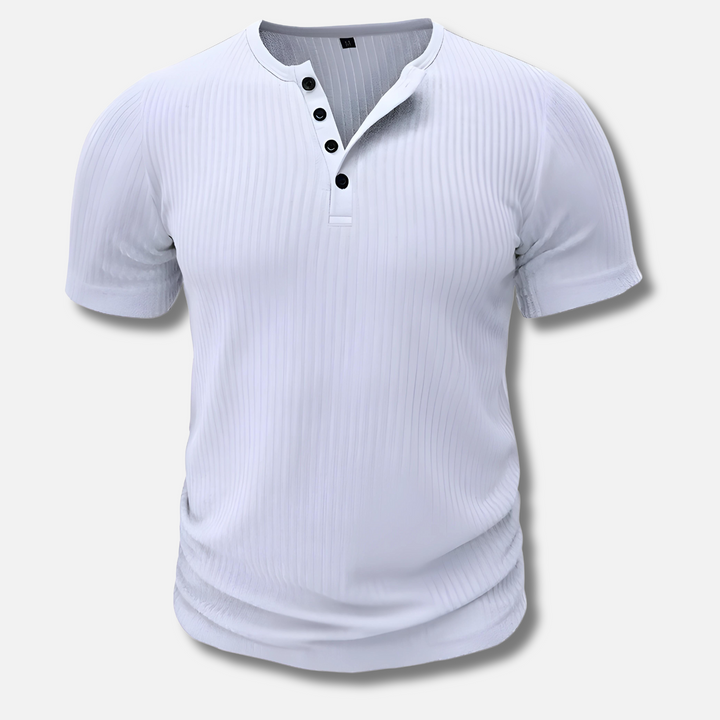 Elite | T-shirt Henley Muscle Fit Homme