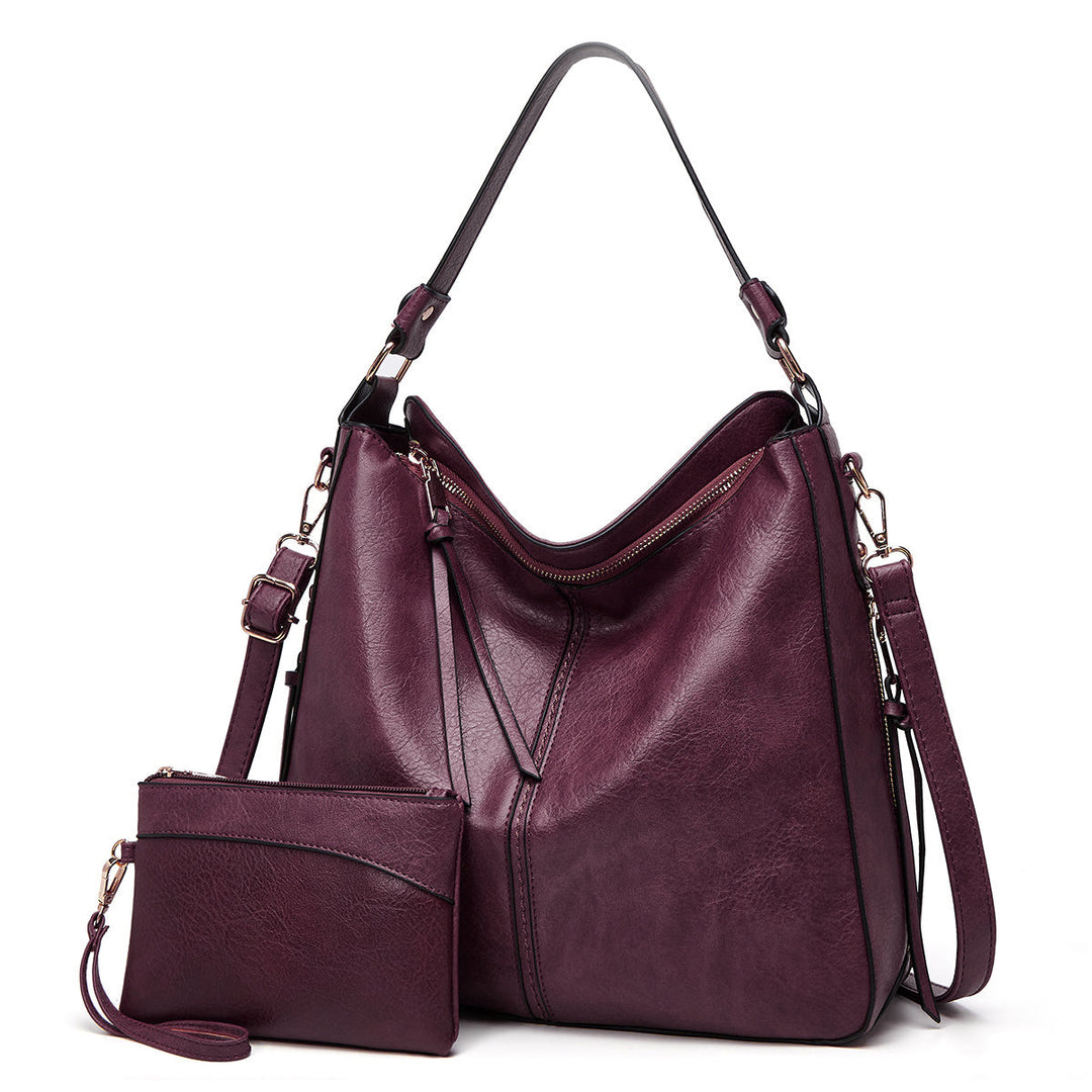 Agathe | Sac en Cuir Antivol + Pochette Offerte