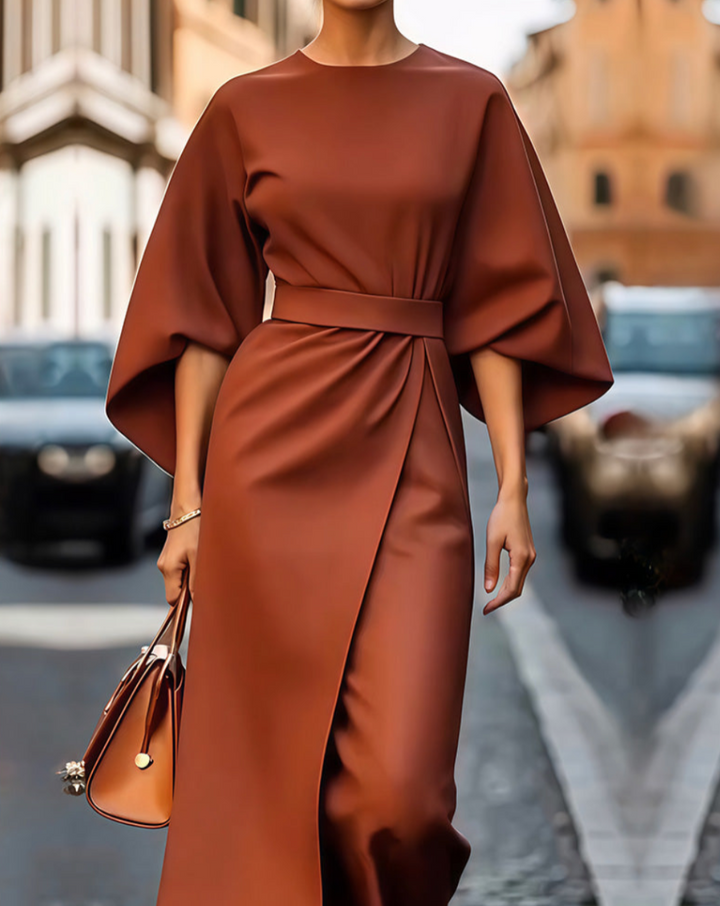 Valentina | Robe Maxi à Manches Volumineuses