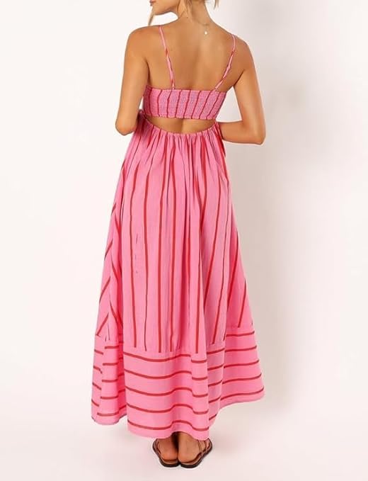 Elsie | Robe Maxi à Rayures