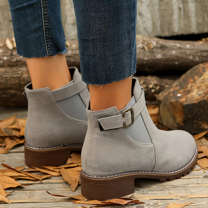 Albane | Bottines à Boucle et Talon Bloc
