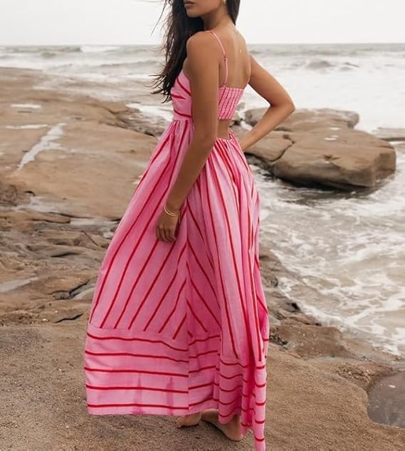 Elsie | Robe Maxi à Rayures
