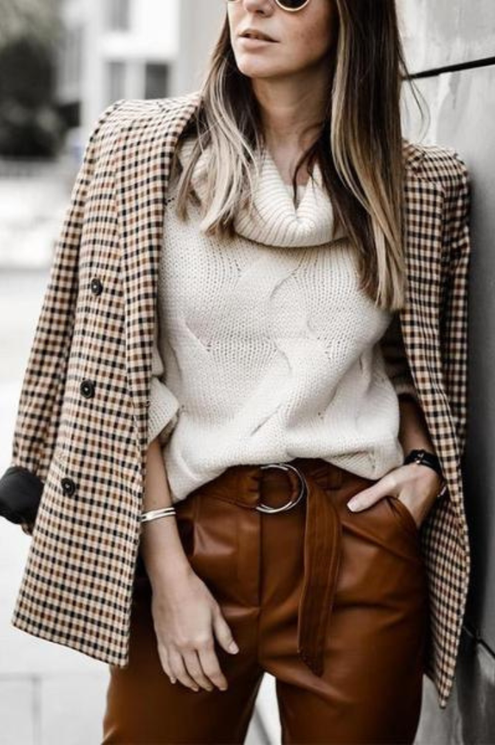 Rosemonde | Blazer à Carreaux en Coton