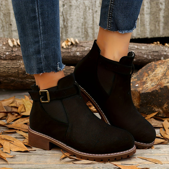 Albane | Bottines à Boucle et Talon Bloc