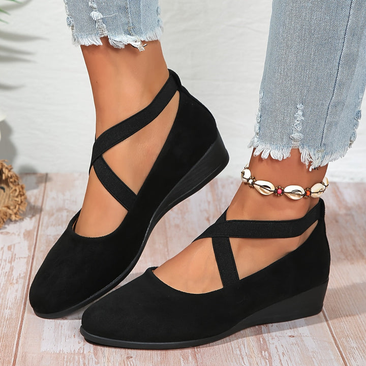 Élise® – Ballerines à brides croisées pour un confort