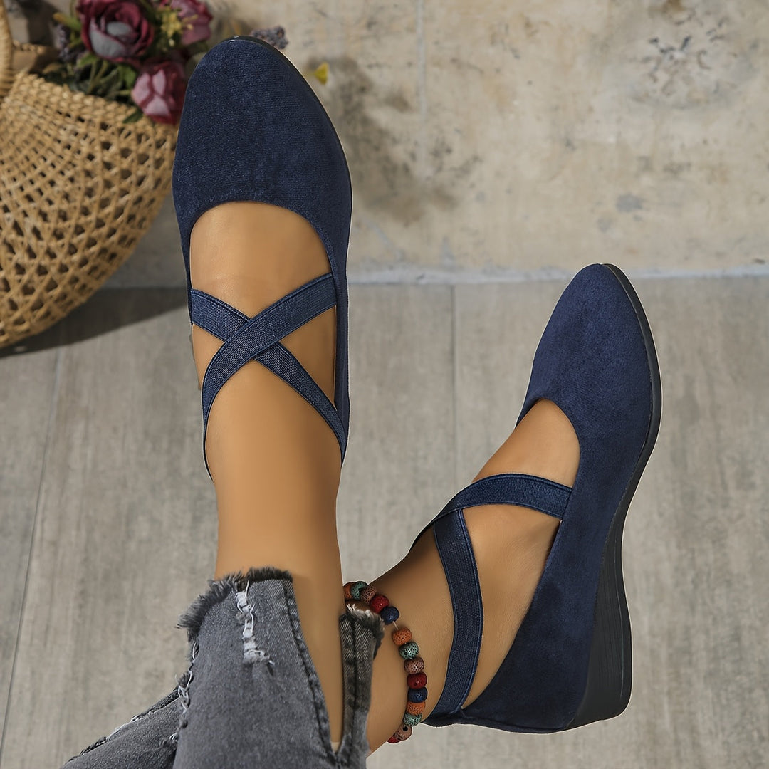 Élise® – Ballerines à brides croisées pour un confort