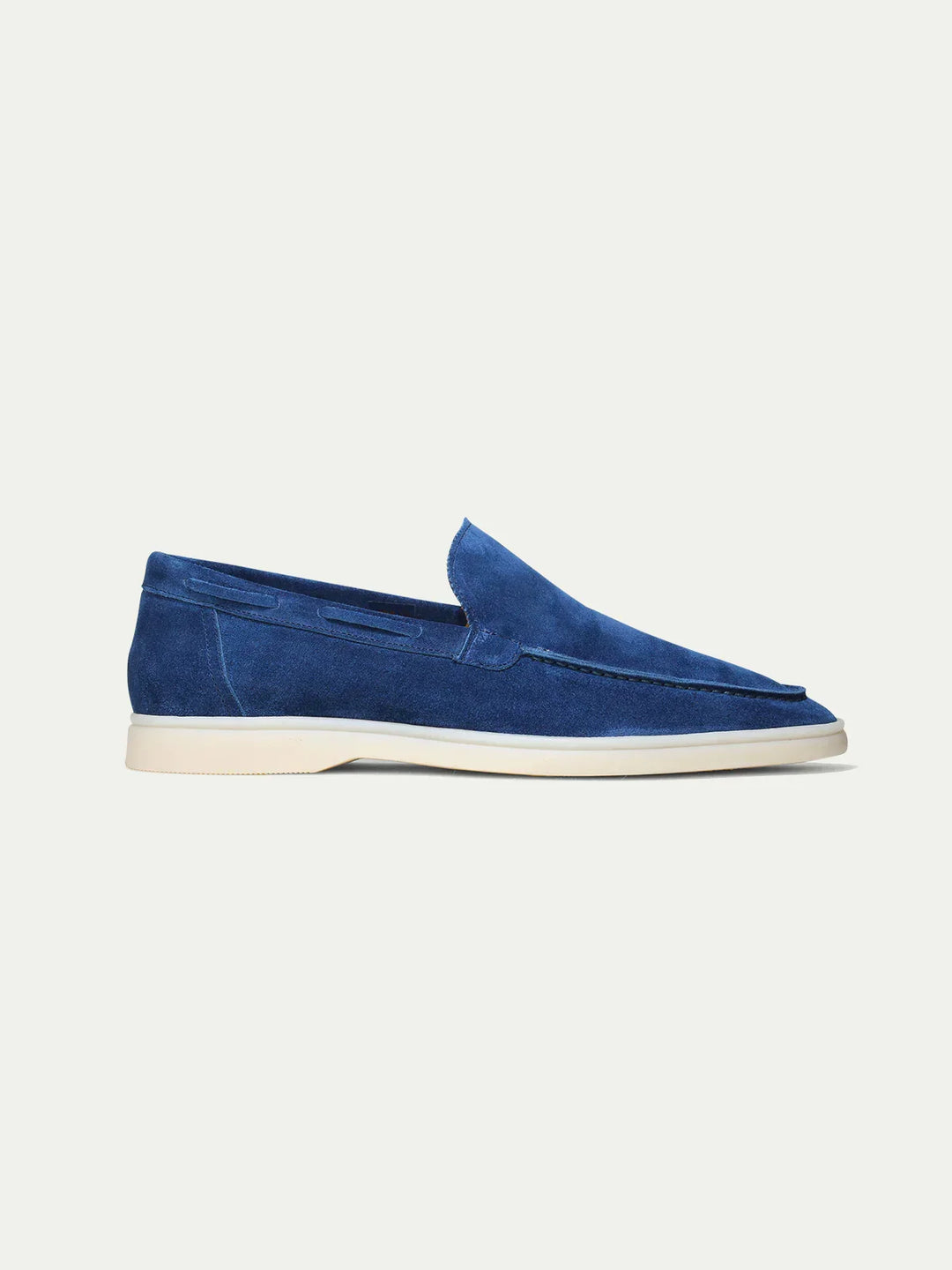 Mocassins en daim ultramarine