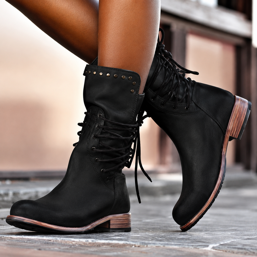 Morgane | Bottines Lacées à Semelle