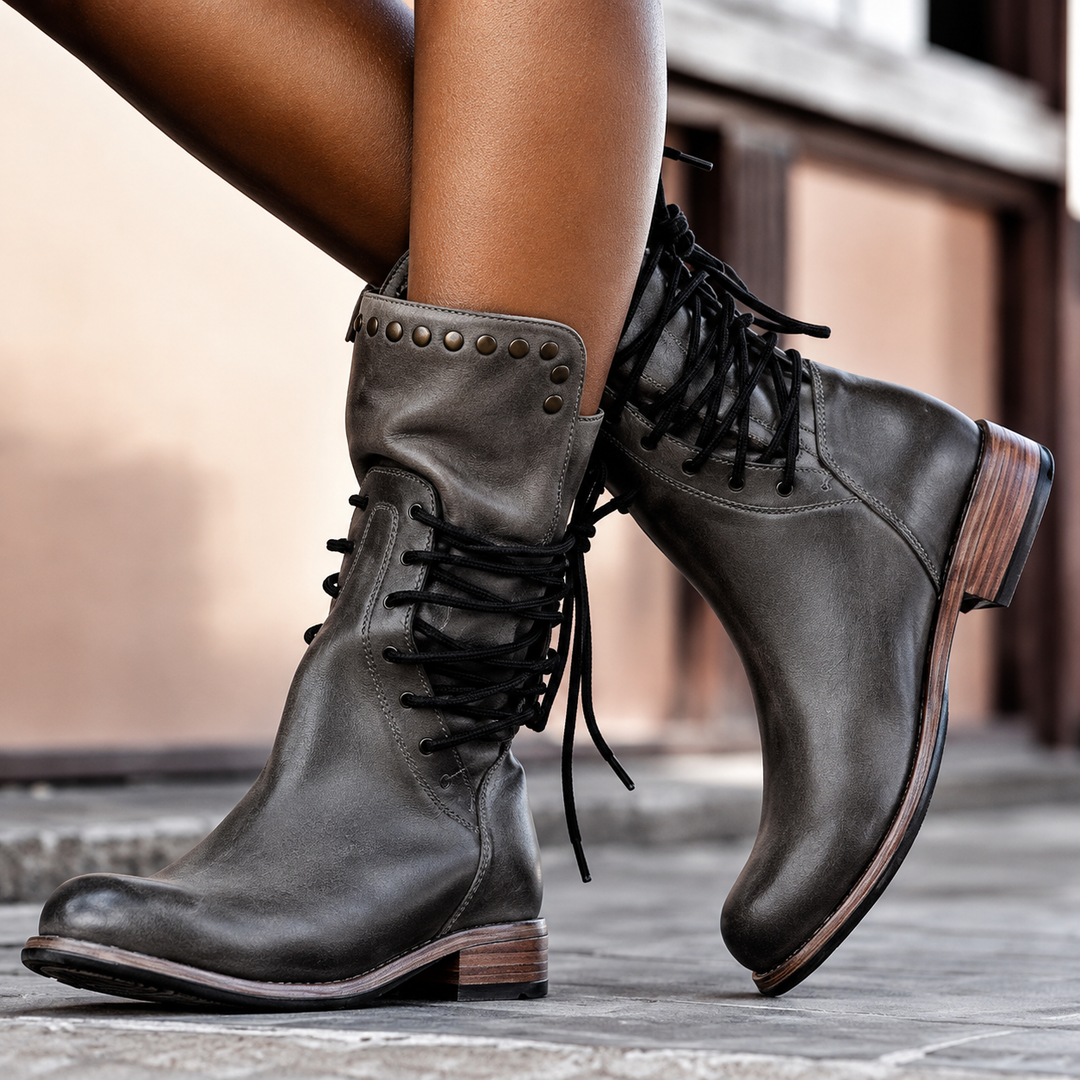 Morgane | Bottines Lacées à Semelle