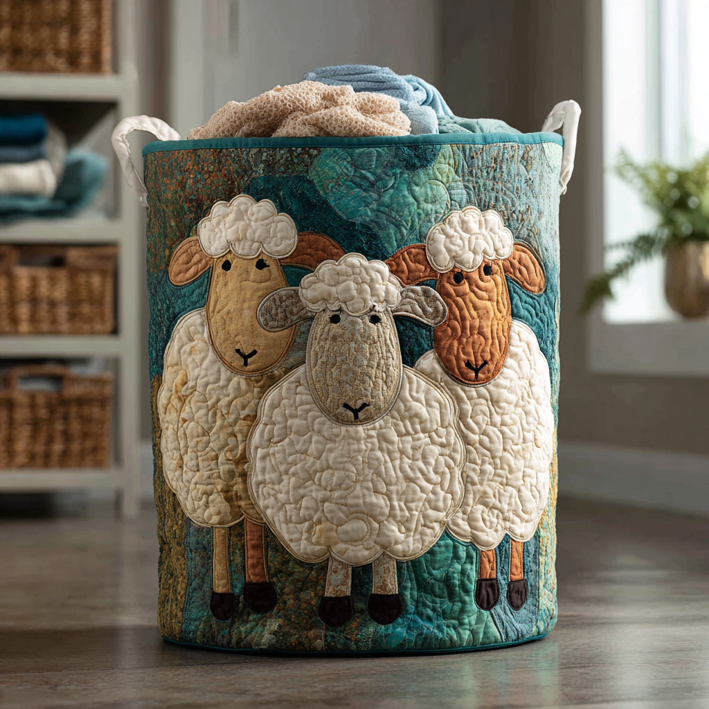 Moutons Joyeux | Panier Matelassé Édition Unique