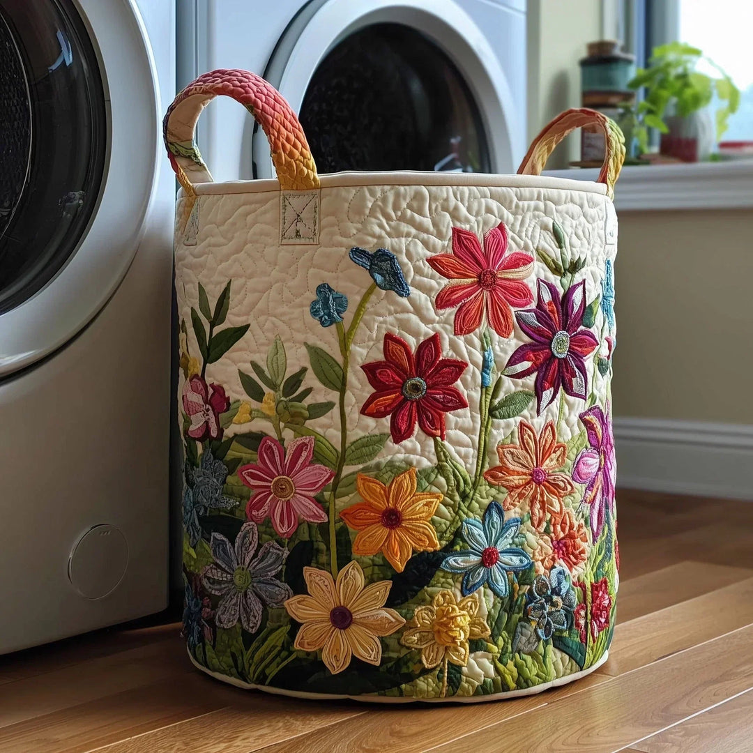 Fleurs des Champs | Panier Matelassé Édition Unique