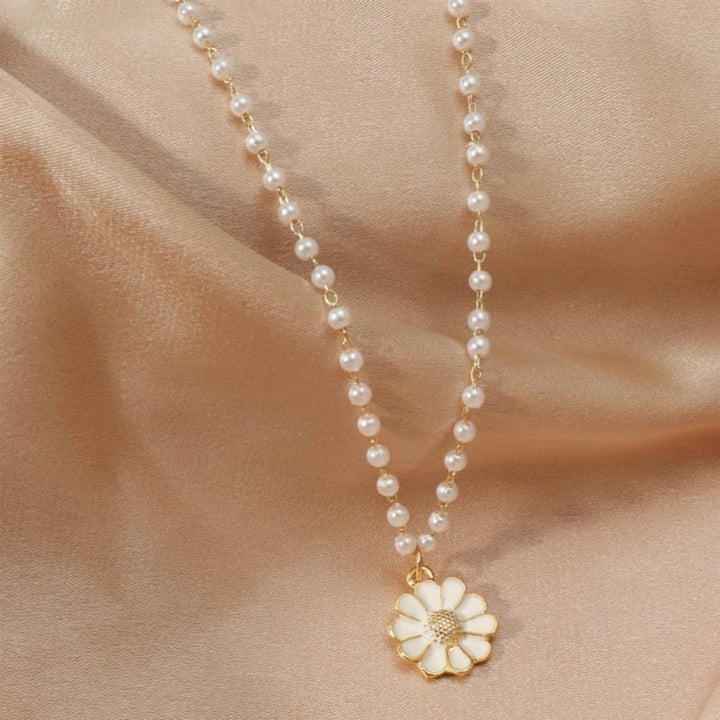 Collier Pendentif Marguerite