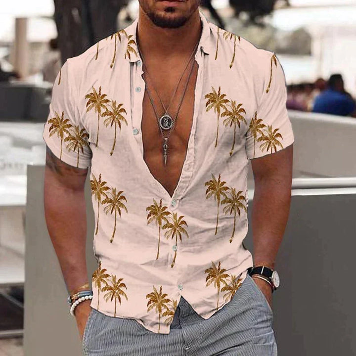 Lugos | Chemise Tropicale à Imprimé Palmier Homme