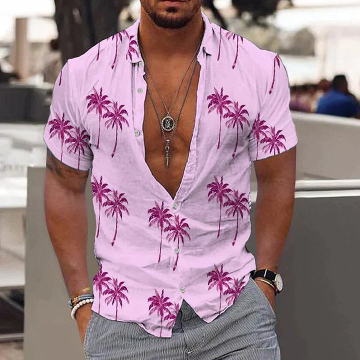 Lugos | Chemise Tropicale à Imprimé Palmier Homme