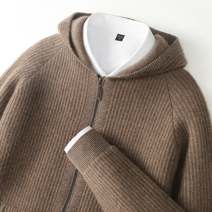 Manon | Gilet Capuche Laine Mérinos
