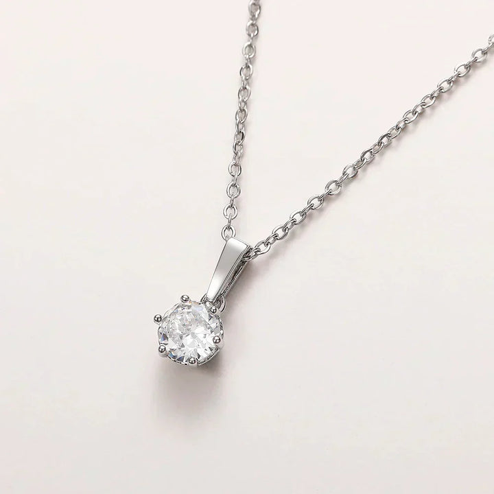 Collier Pendentif Classique en Zirconium