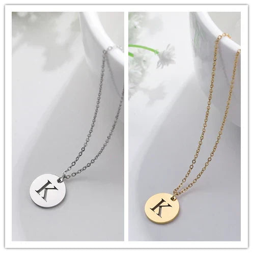 Collier Pendentif Lettre en Or