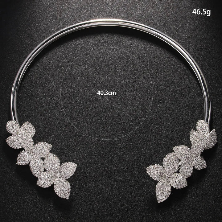 Collier Fleur en Cristal