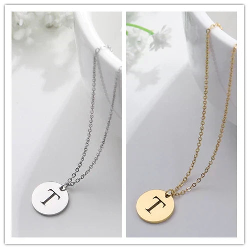 Collier Pendentif Lettre en Or