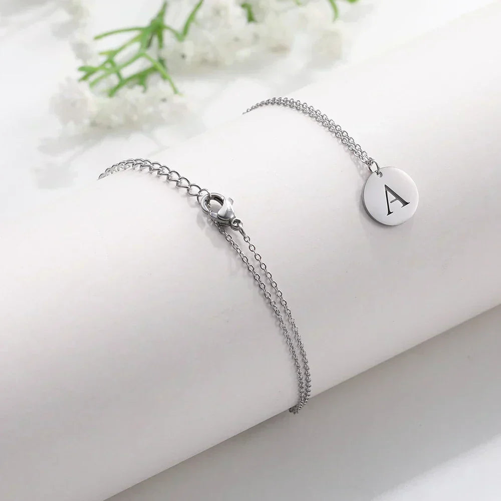 Collier Pendentif Lettre en Or