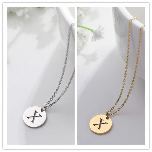 Collier Pendentif Lettre en Or