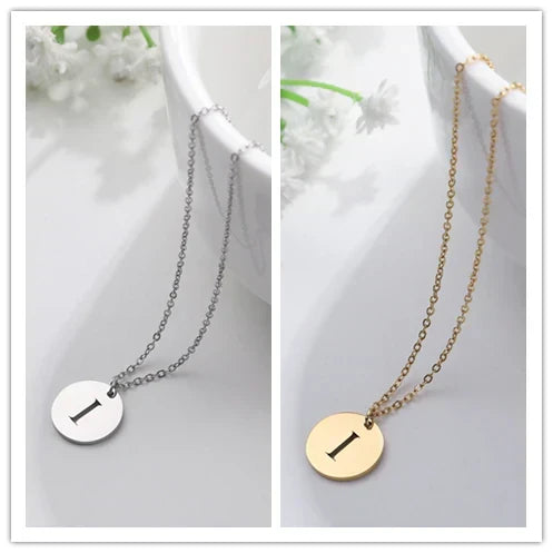 Collier Pendentif Lettre en Or