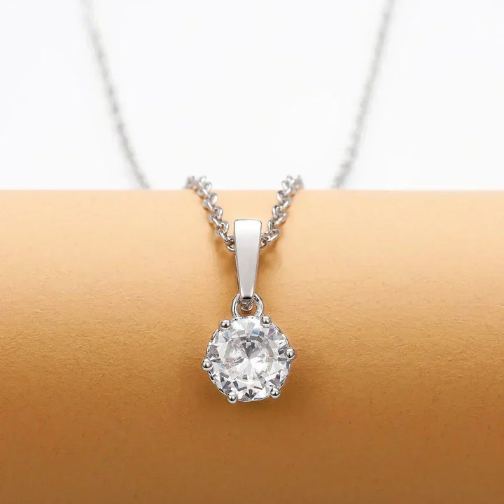 Collier Pendentif Classique en Zirconium