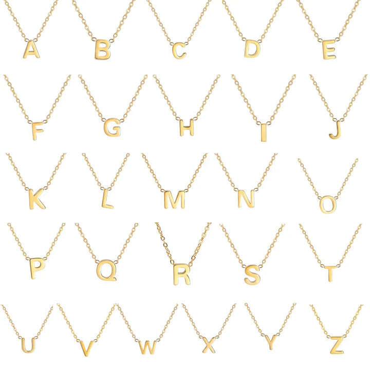 Collier Pendentif Alphabet Brillant