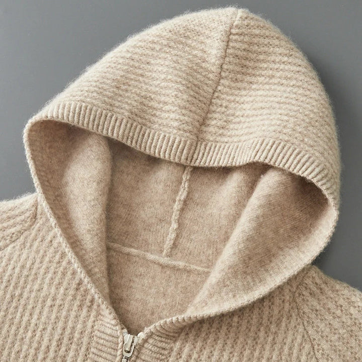 Manon | Gilet Capuche Laine Mérinos