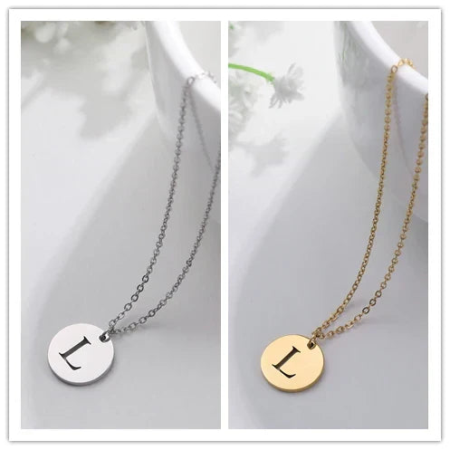 Collier Pendentif Lettre en Or
