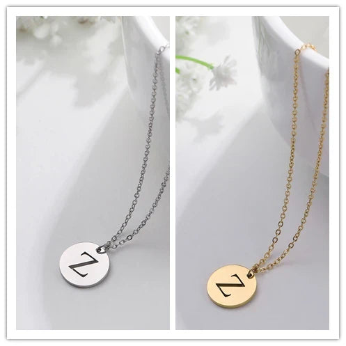 Collier Pendentif Lettre en Or