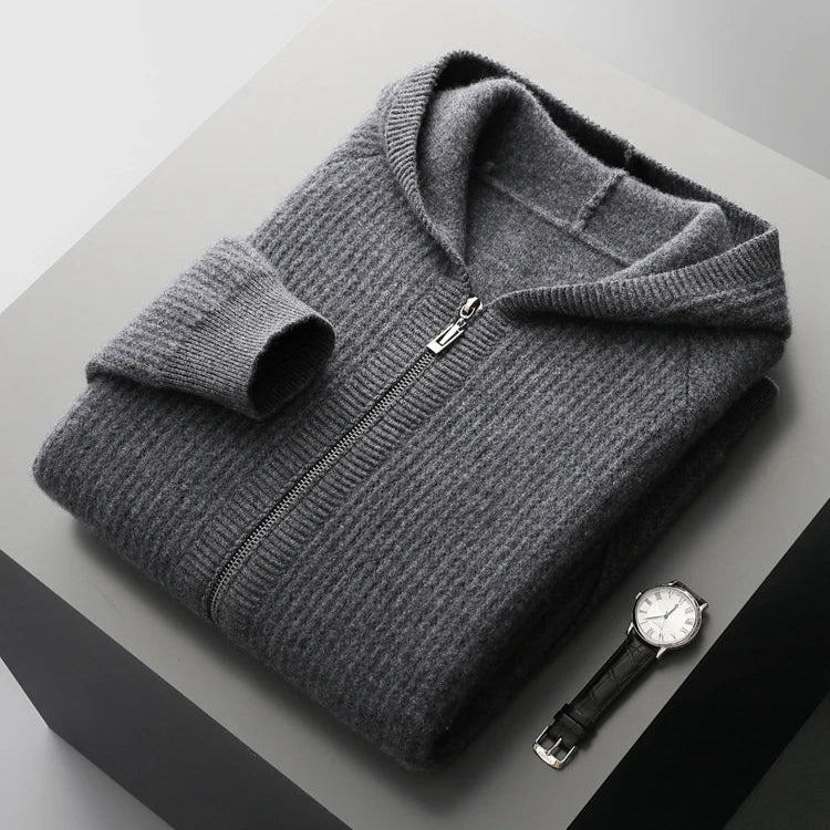 Manon | Gilet Capuche Laine Mérinos