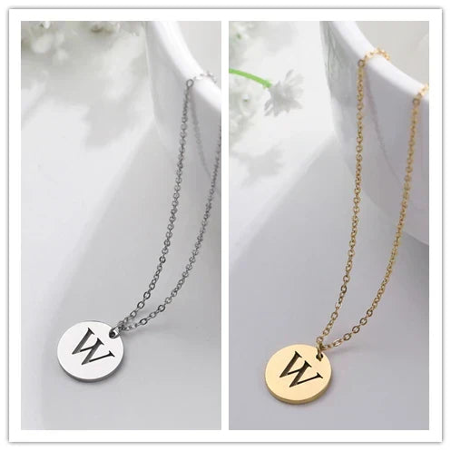 Collier Pendentif Lettre en Or