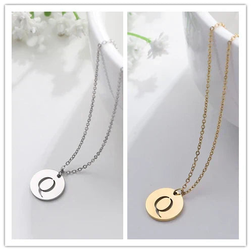 Collier Pendentif Lettre en Or