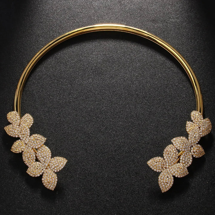 Collier Fleur en Cristal