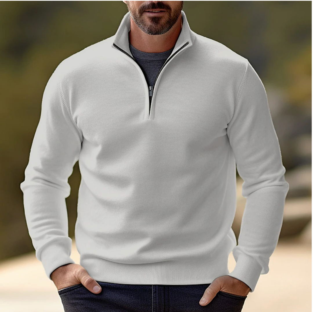 Shawn | Pull à demi-zip Homme