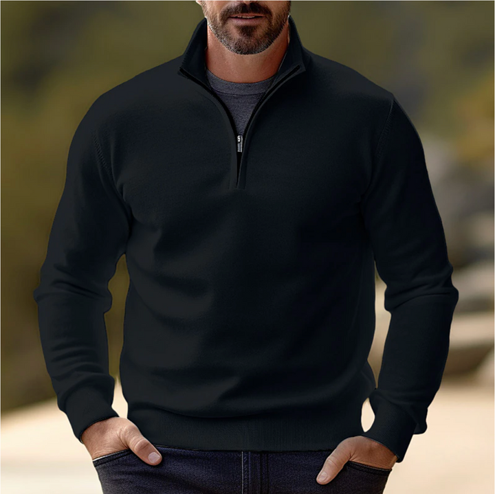 Shawn | Pull à demi-zip Homme