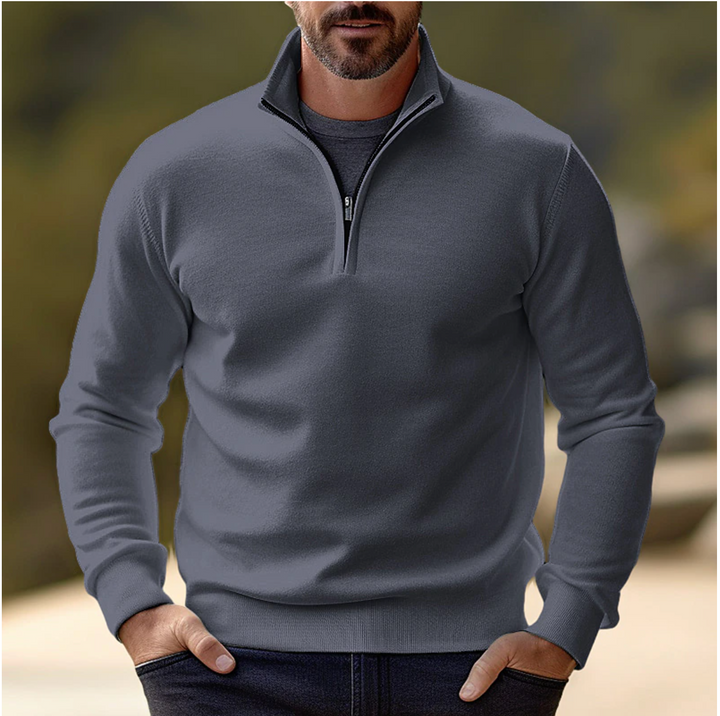 Shawn | Pull à demi-zip Homme