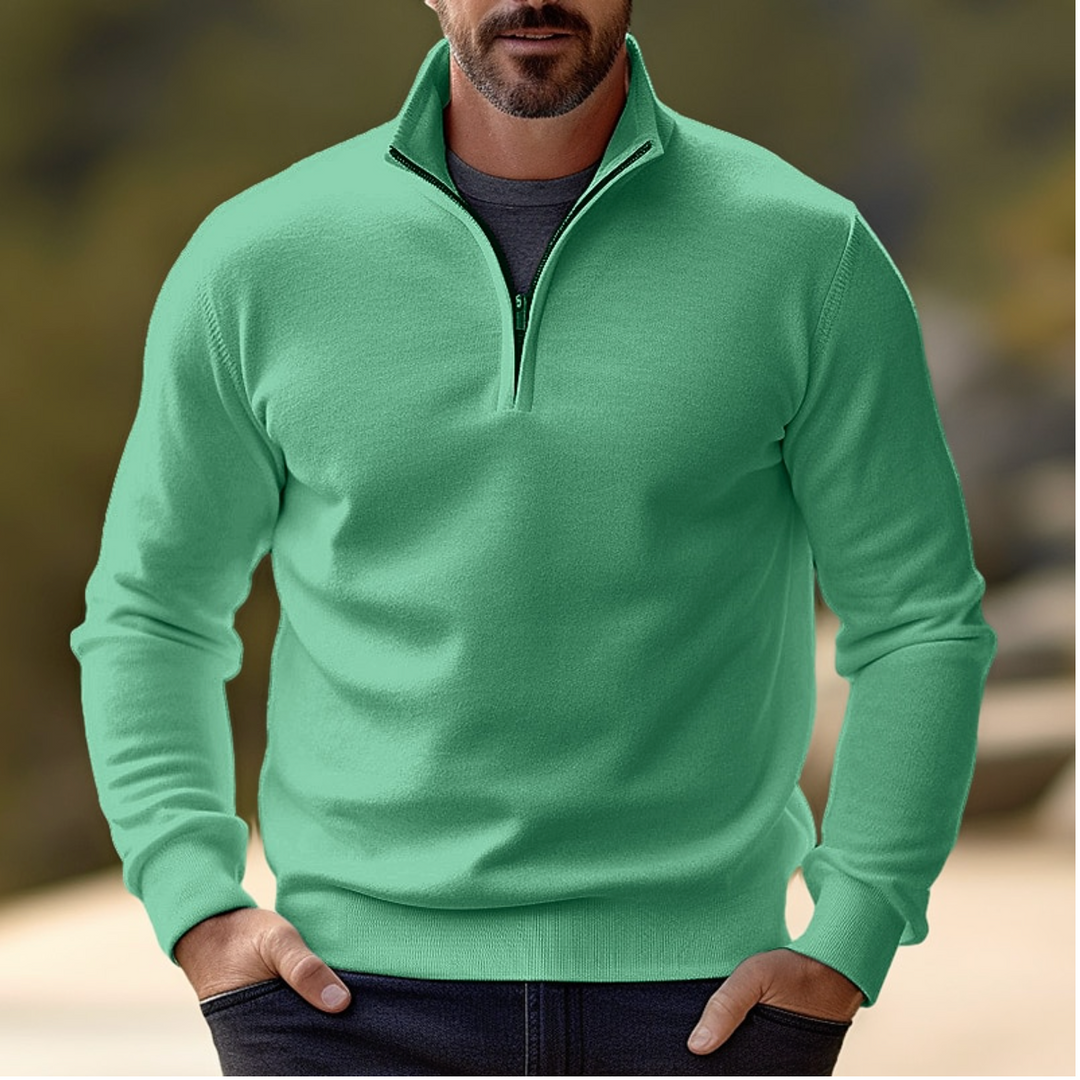 Shawn | Pull à demi-zip Homme