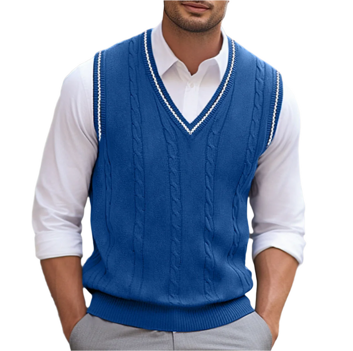 Kyson | Pull sans manches à col en V Homme