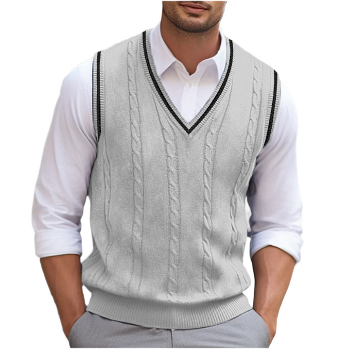 Kyson | Pull sans manches à col en V Homme