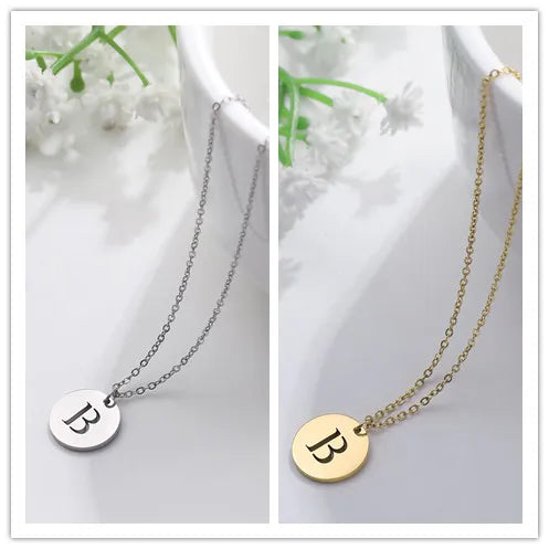 Collier Pendentif Lettre en Or