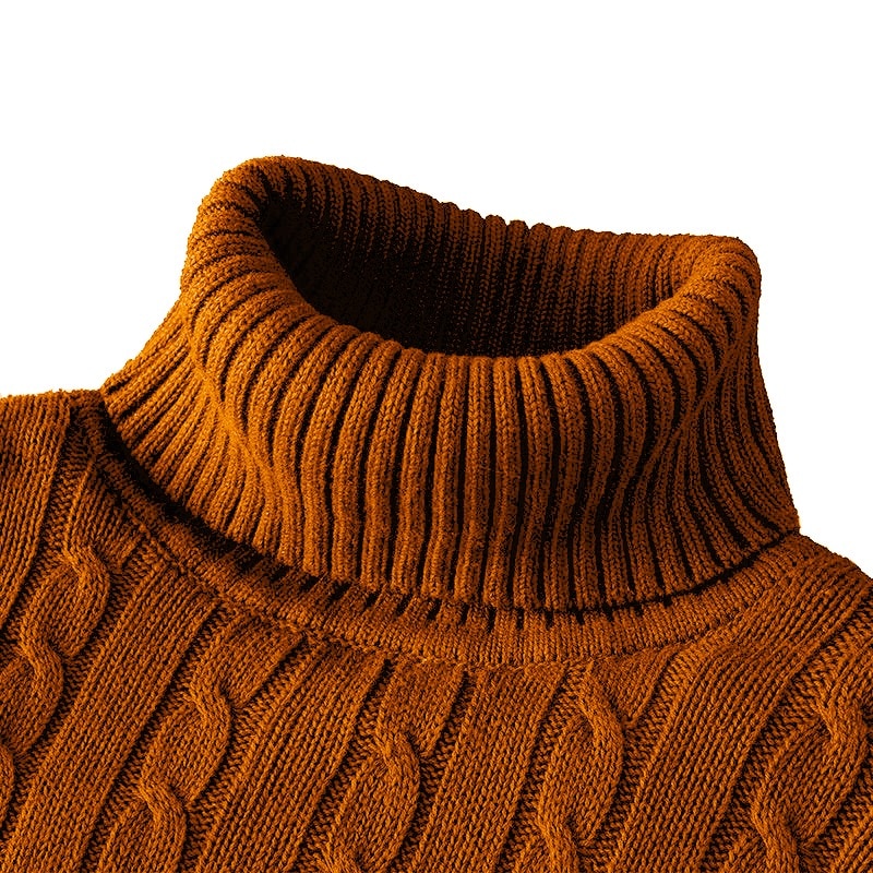 Klaus | Pull à col roulé en tricot Homme