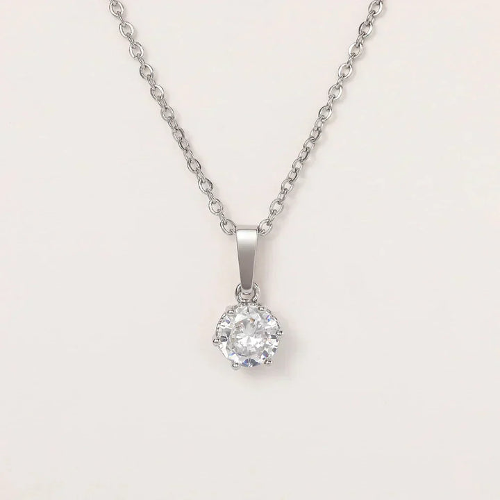 Collier Pendentif Classique en Zirconium