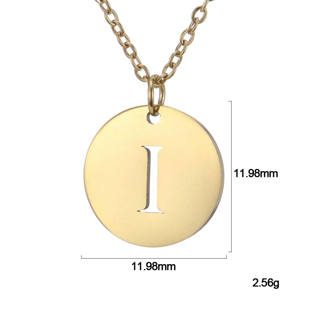 Collier Pendentif Lettre en Or