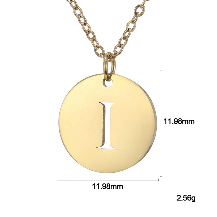Collier Pendentif Lettre en Or